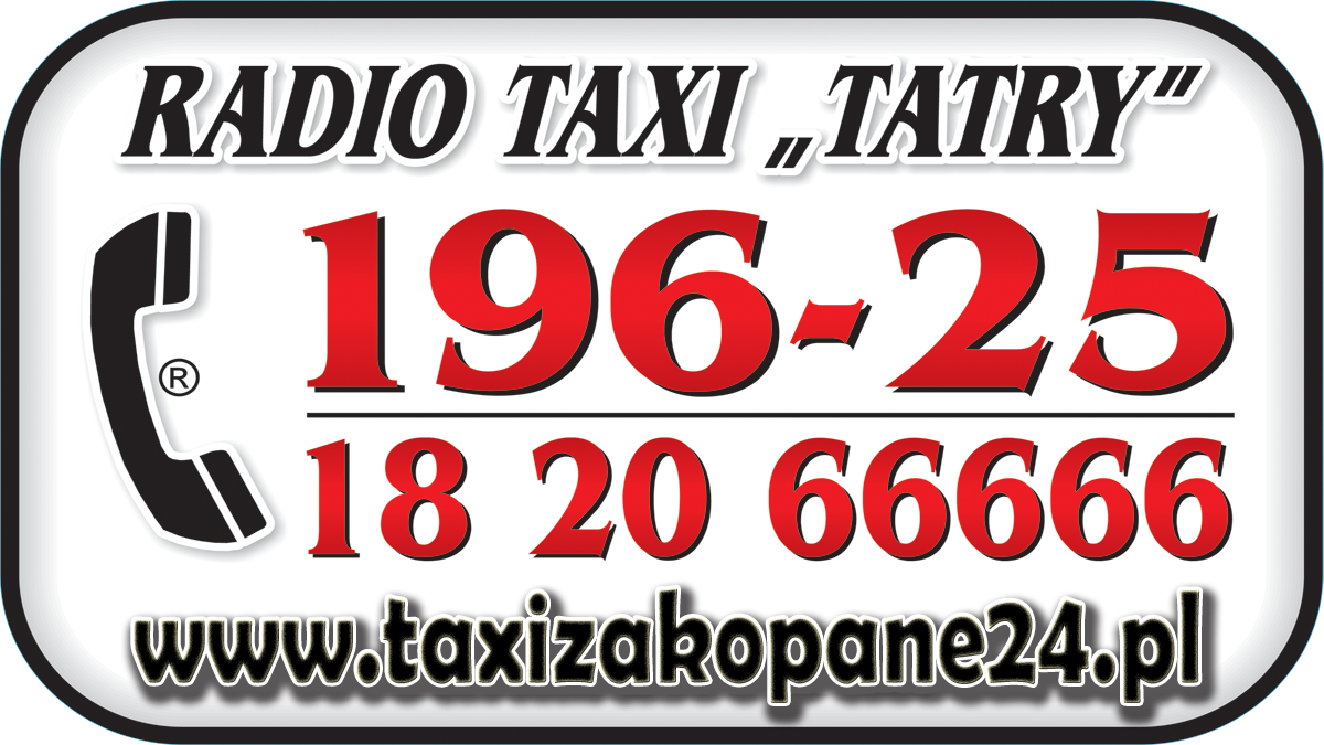 logo radio taxi zakopane, oferuje taxi zakopane tanio również bus, taksówka